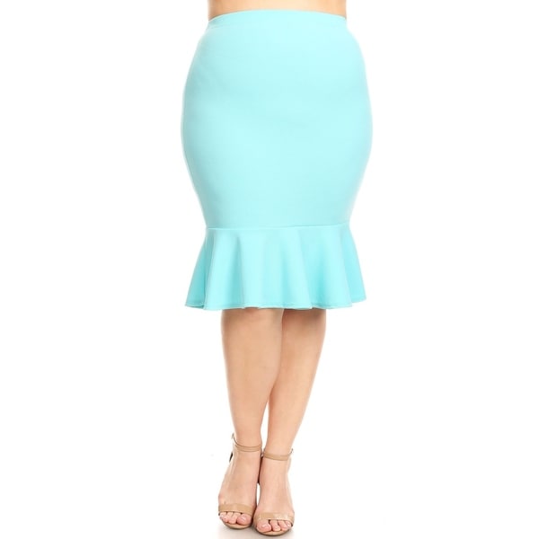 plus size work skirts