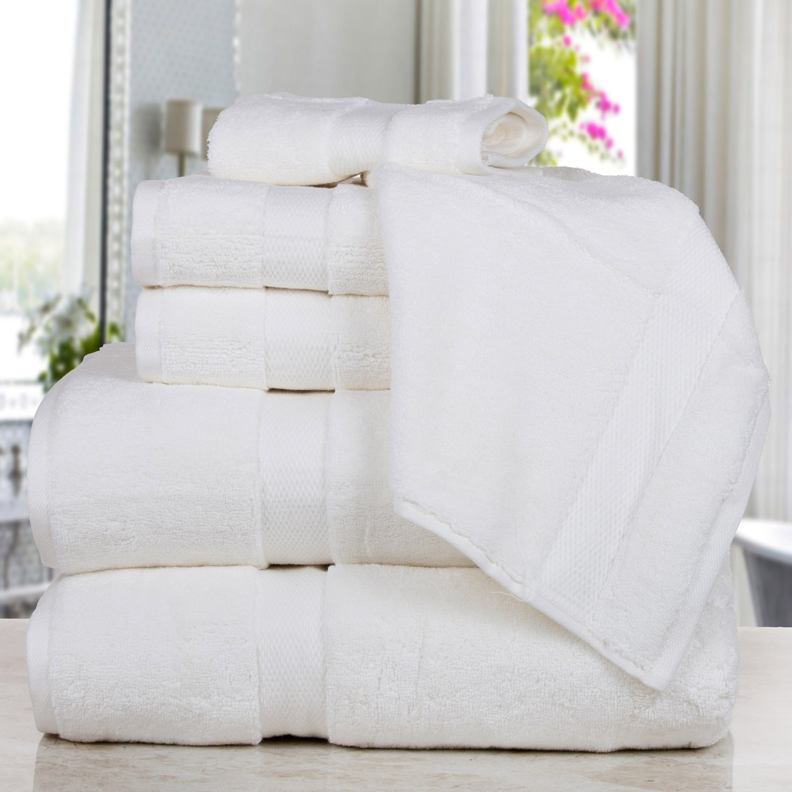 Premium Madhvi Collection Cotton 800 GSM Oversized Bath Towels (2 or  4-Pack)