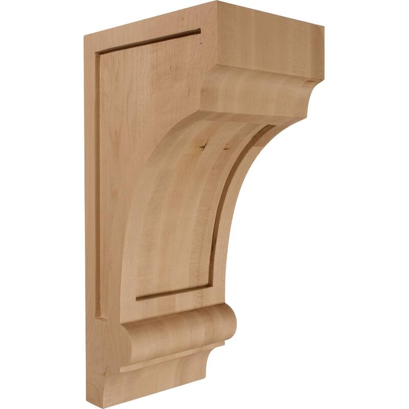 Diane Recessed Corbel - 5 1/2"W x 7"D x 14"H - Alder