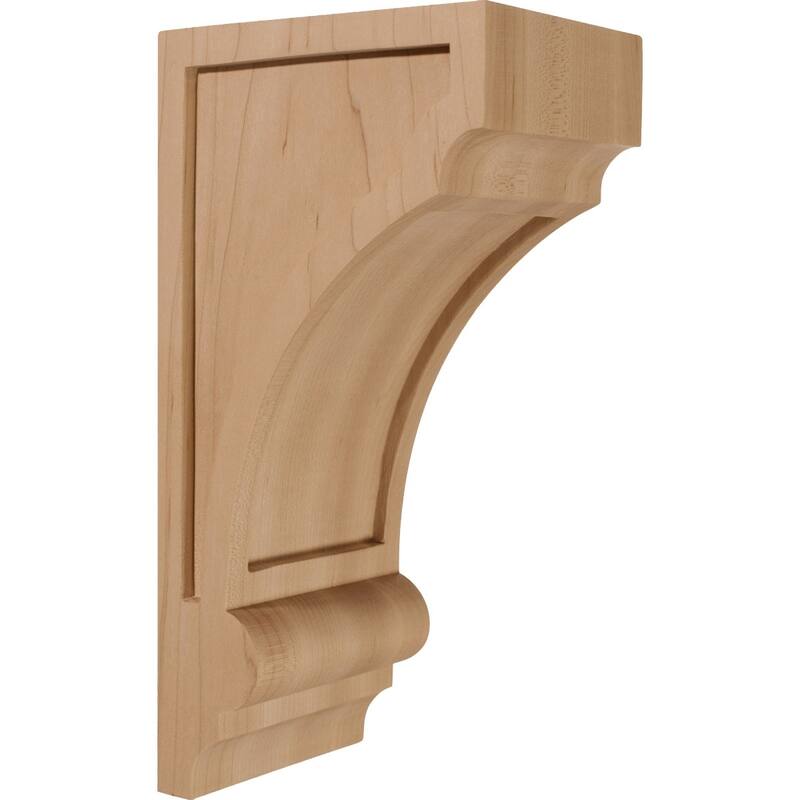 Diane Recessed Corbel - 4 3/4"W x 6"D x 12"H - Red Oak