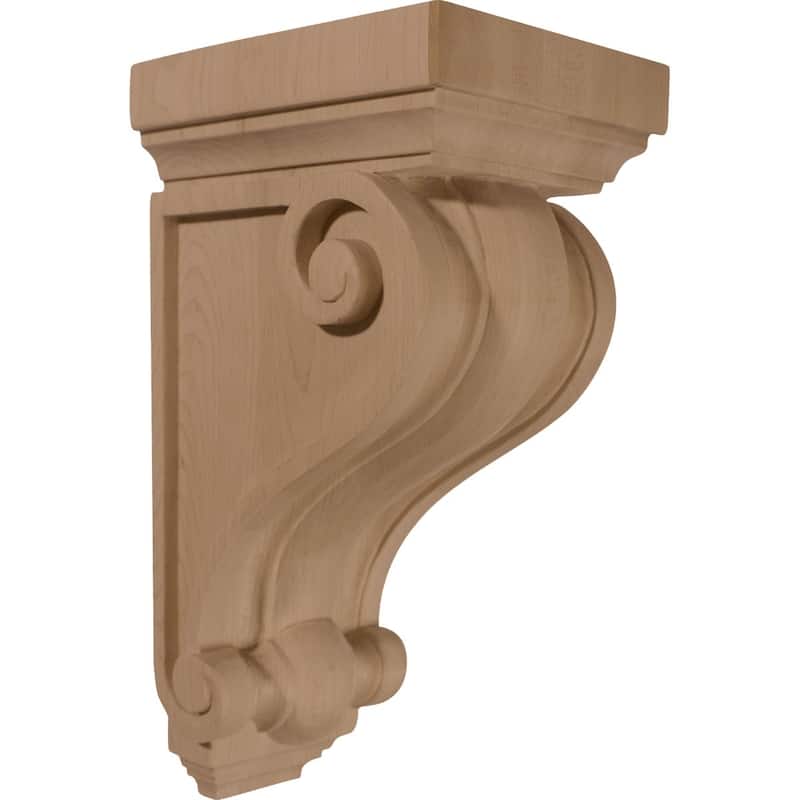 Devon Traditional Corbel - 6"W x 7 1/2"D x 16"H - Cherry