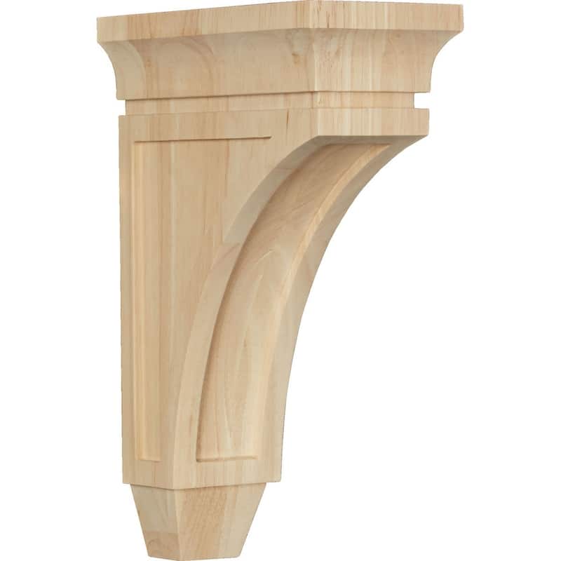 Lucan Corbel - Medium - 4"W x 8"D x 12"H - Rubberwood