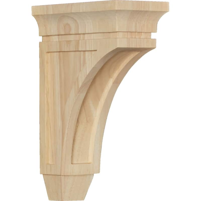 Lucan Corbel - Mini - 2 3/4"W x 5 1/2"D x 8"H - Rubberwood