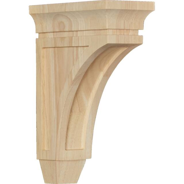 Lucan Corbel - Mini - 2 3/4"W x 5 1/2"D x 8"H - Rubberwood
