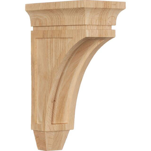 Lucan Corbel - Large - 4 1/2"W x 9"D x 14"H - Red Oak