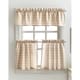 preview thumbnail 2 of 1, Curtainworks Lodge Plaid 3-Piece Kitchen Curtain Tier and Valance Set - 36" 3PC SET