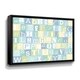 preview thumbnail 2 of 2, Now I Know My Abc's Blue Gallery Wrapped Floater-framed Canvas
