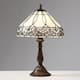Tiffany-style White Jewels Table Lamp