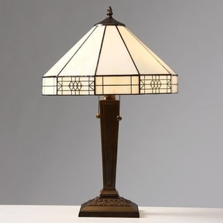 Tiffany White Table Lamp with 2 Light - Bed Bath & Beyond - 27102527
