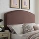 Cassie Curved Upholstered King/Cal King Headboard In Bourbon Linen - On ...