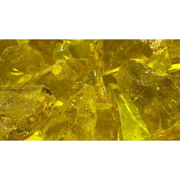 Shop 20 30mm Yellow Fireglass Rocks 10lb Box On Sale Free