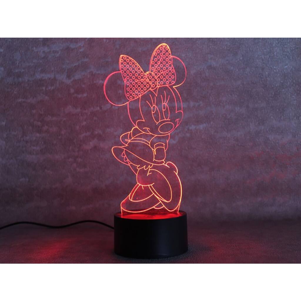 Smart Touch 3D Illusion 7-Color LED Light - Minnie Mouse
