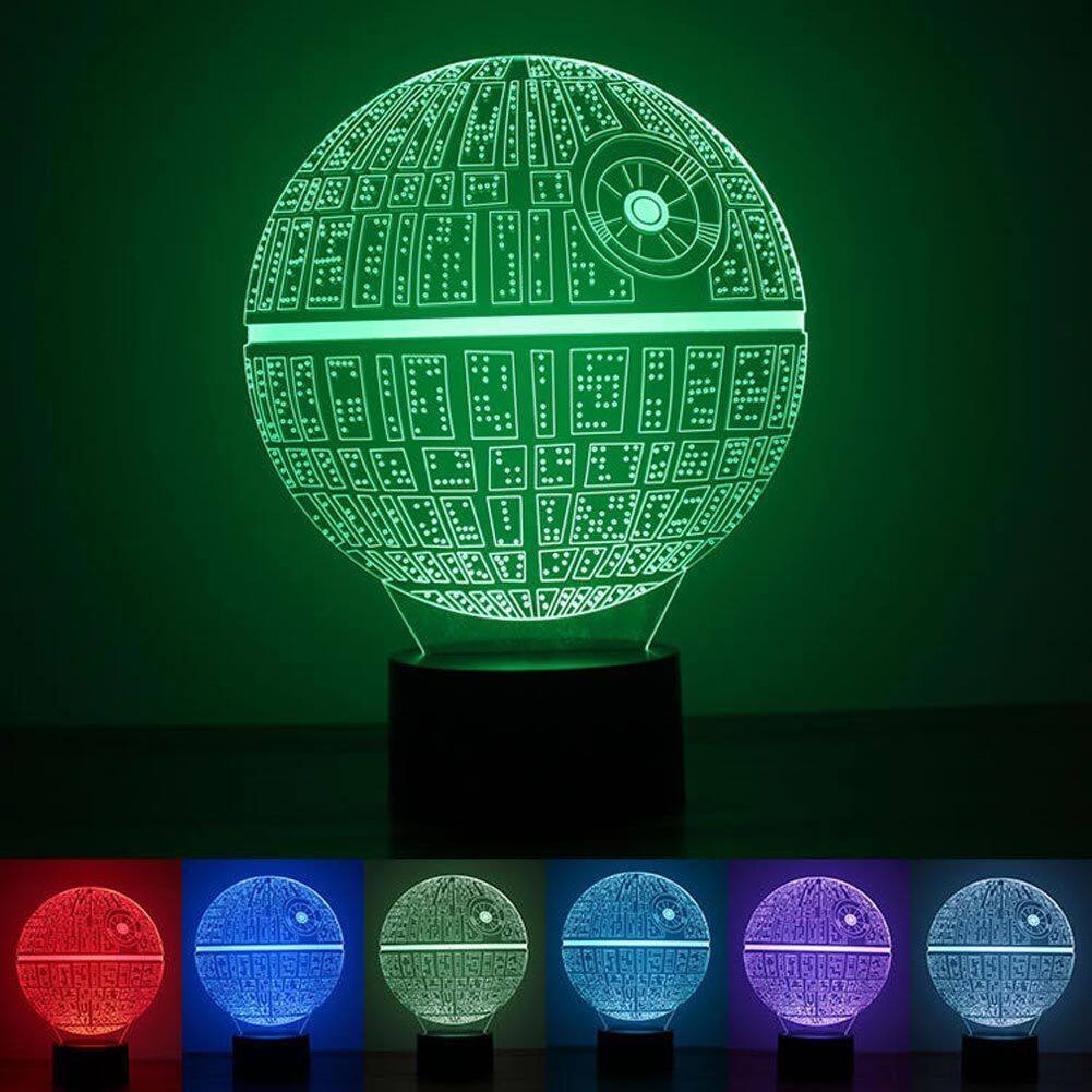 Smart Touch 3D Illusion 7-Color LED Light - Death Star