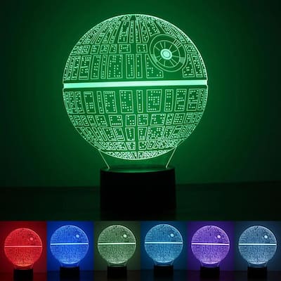 Smart Touch 3D Illusion 7-Color LED Light - Death Star
