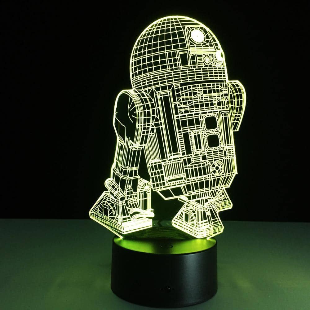Smart Touch 3D Illusion 7-Color LED Light - R2D2 - Multi