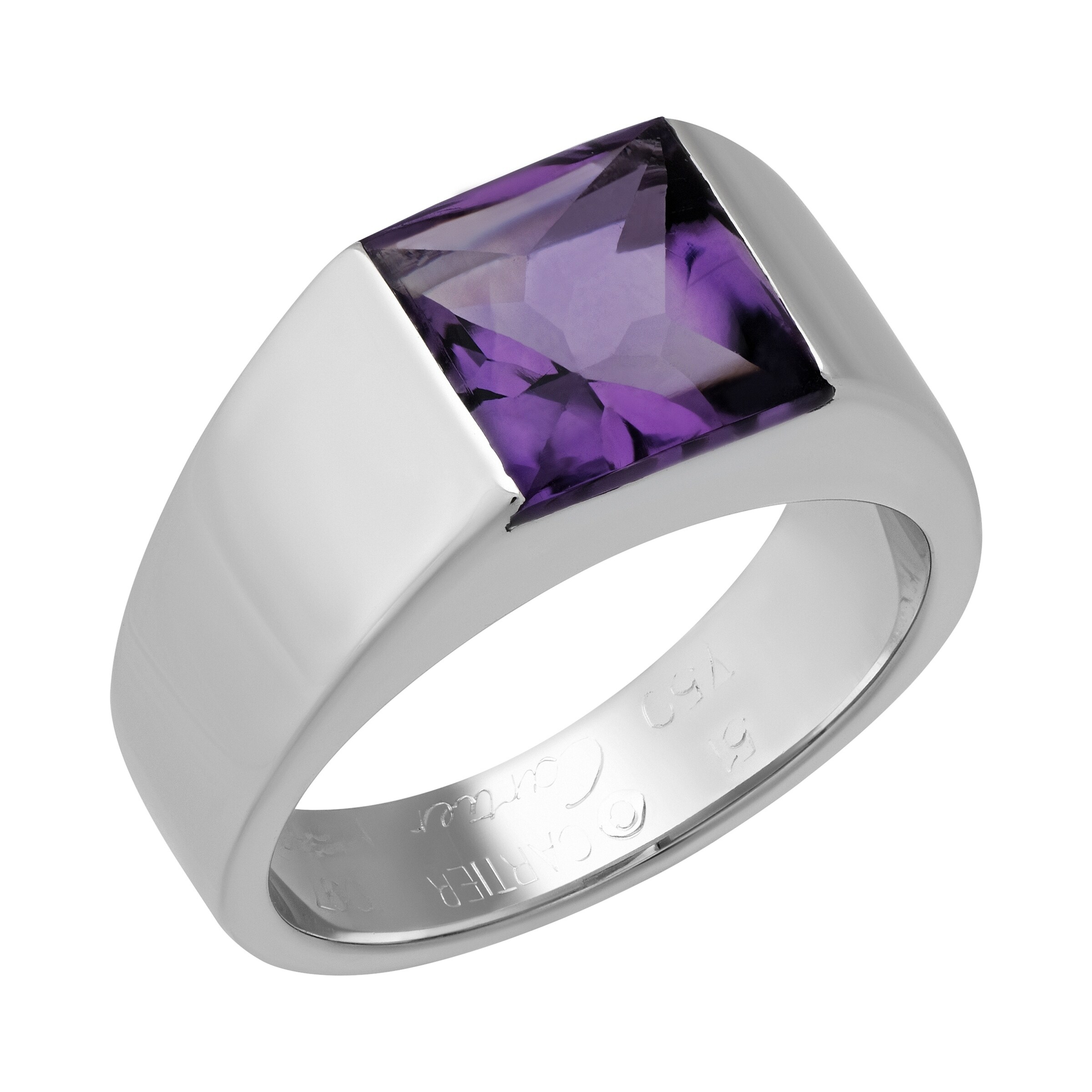 cartier ring amethyst