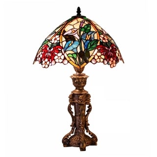 Tiffany-style Flower Design Table Lamp