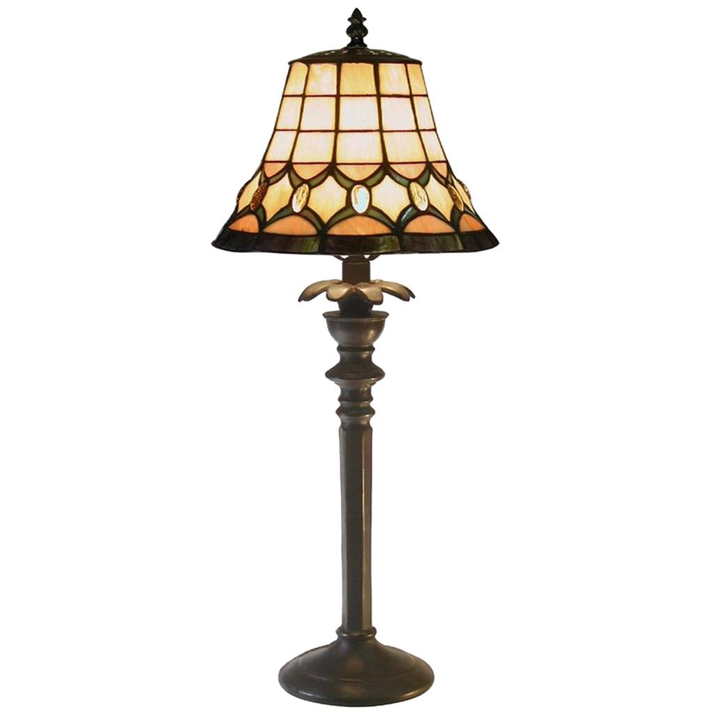 Tiffany-style Jeweled Table Lamp