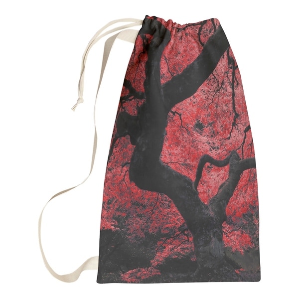Justin Duane Red Japanese Maple Tree Laundry Bag