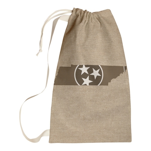 Katelyn Smith Tennessee Flag Sepia Laundry Bag