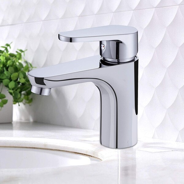 NEW Chrome Basin Mixer Tap Faucet Chrome Basin Single Handle Bathroom Kitchen 