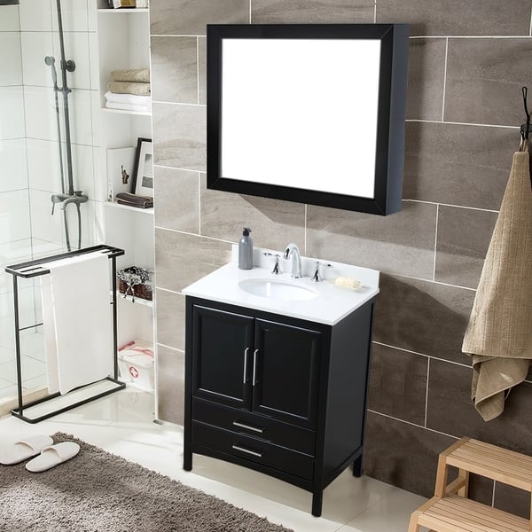 Vanity Art 30 Single Sink Bathroom Set 1 Shelf 2 Single Sink Bathroom Vanity Set 1 Shelf