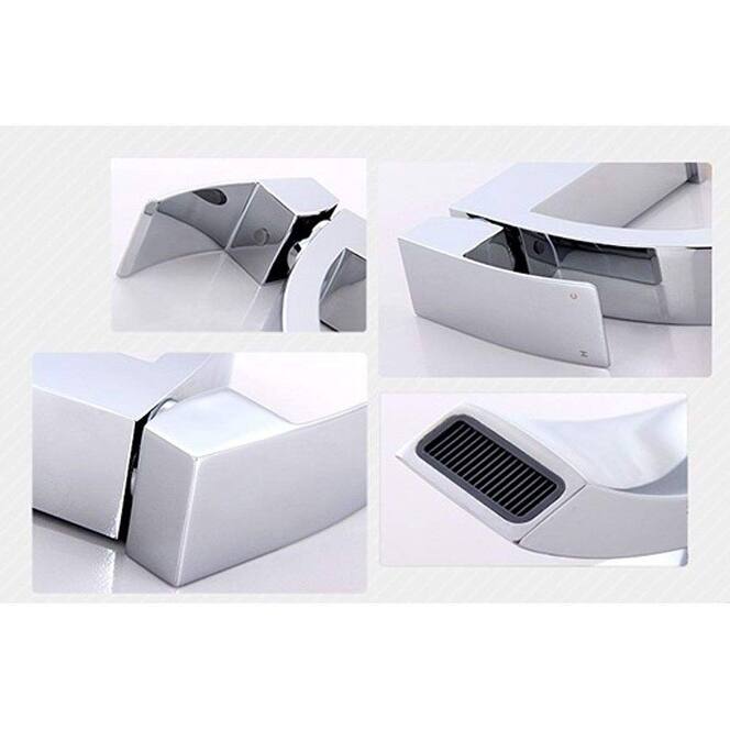 Vanity Art 6.7 Inch Single Hole and Single Handle Vessel Bathroom Sink Faucet Polished Chrome Deck Mounted Bathroom Faucet