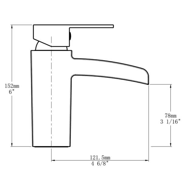 Adam Bathroom Sink Faucet Mixer Deck Mounted Single Hole