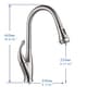 preview thumbnail 4 of 4, Vanity Art 18.5" High Arch Single Handle 2-Function Sprayhead Pull Down Kitchen Faucet, Brushed Nickel