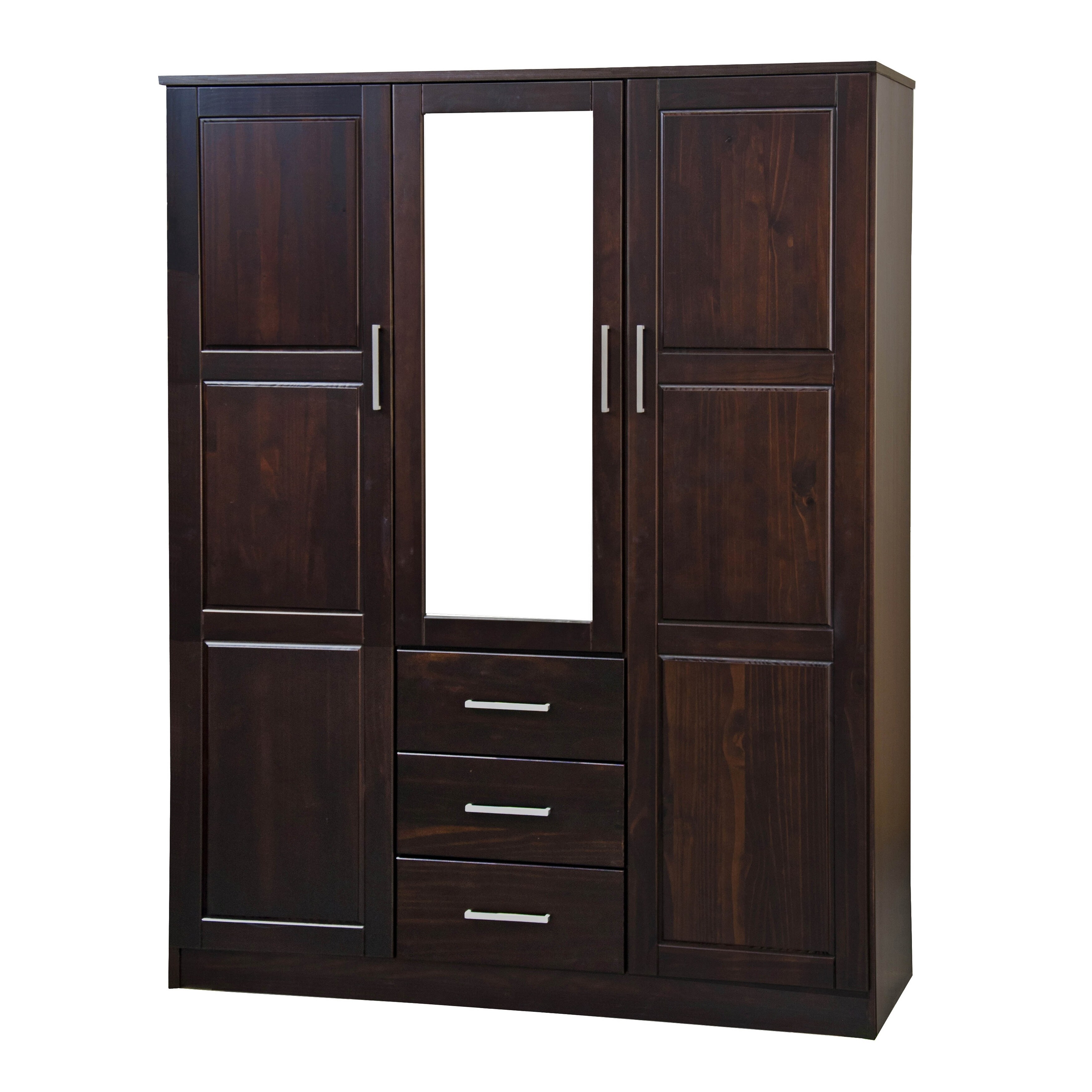 Details About Cosmo 3 Door Wardrobe Armoire With Mirror Drawers By Details About Cosmo 3 Door Wardrobe Armoire With Mirror Drawers By