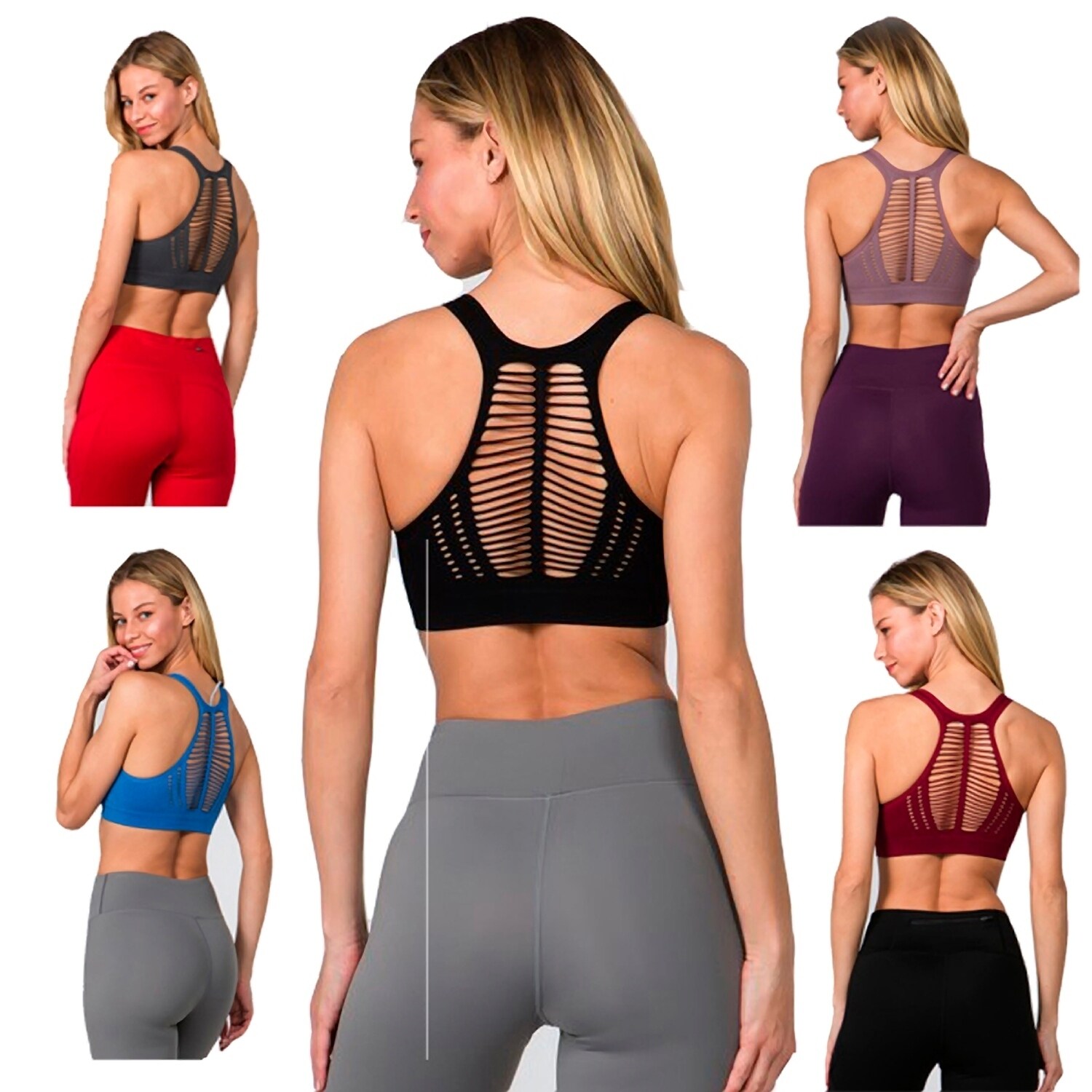 cut out sports bra