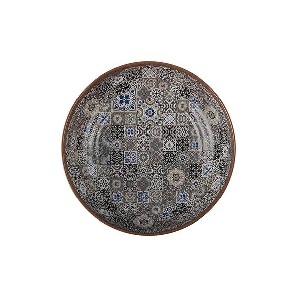 Melange 36 Piece Melamine Dinner Plate Set Moroccan Tiles 36 Piece Melamine Dinner Plate Set