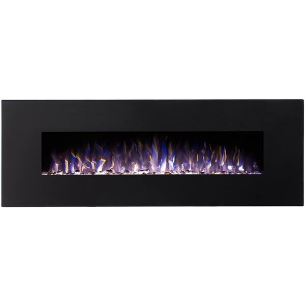Shop Regal Flame Erie 72 Black Ventless Heater Electric Wall