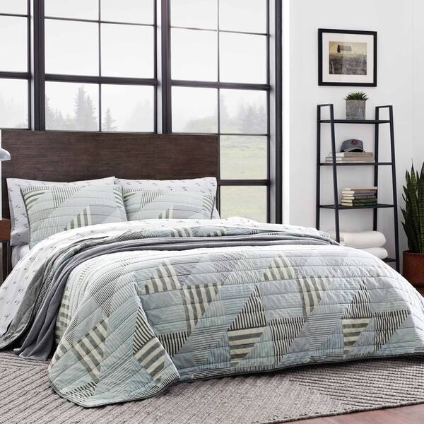 Shop Eddie Bauer Cannon Beach Blue Quilt Set On Sale Free