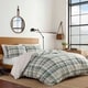preview thumbnail 2 of 5, Eddie Bauer Timbers Plaid Green Duvet Cover Set