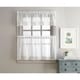 preview thumbnail 2 of 0, Sweet Adele White Tailored Valance and Tier Pair Curtain Collection