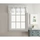 preview thumbnail 1 of 0, Sweet Adele White Tailored Valance and Tier Pair Curtain Collection 14 in. Valance