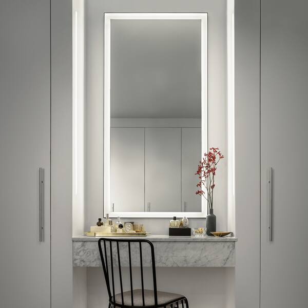 slide 1 of 9, Strick & Bolton Orion LED Long Mirror