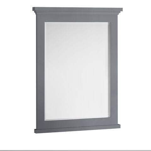 Fresca Windsor 30" Gray Textured Bathroom Mirror - Grey - A/N