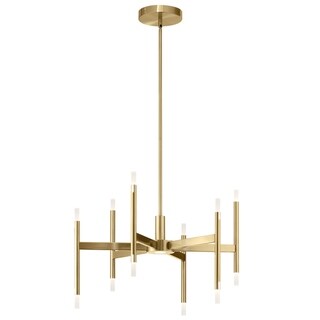 Elan Kizette Integrated LED Chandelier (Champagne Gold - Single Tier) - Chandeliers For Bedrooms by Overstock.com