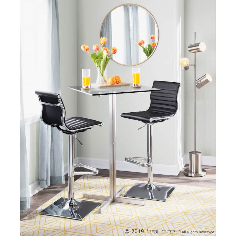 Silver Orchid La Plante Square Bar Table - N/A