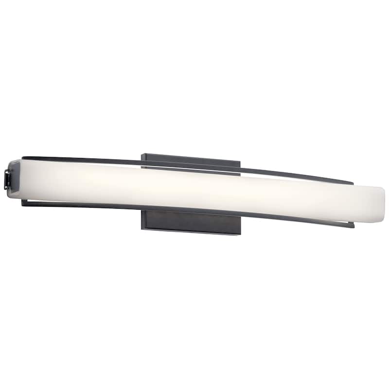 Elan Rowan Integrated LED Matte Black Vanity