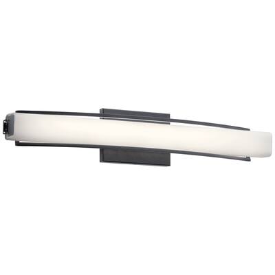 Elan Rowan Integrated LED Matte Black Vanity