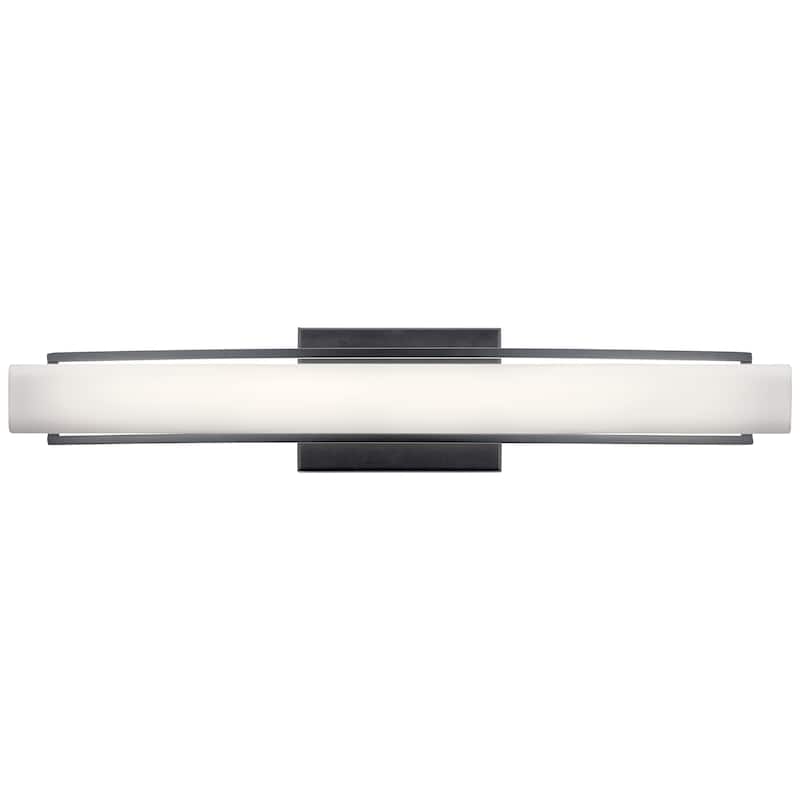 Elan Rowan Integrated LED Matte Black Vanity