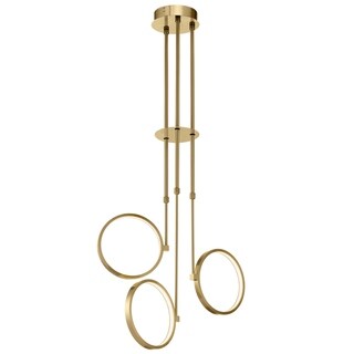 Elan Bonham Integrated LED Chandelier (Champagne Gold - 20 W) - Chandeliers For Bedrooms by Overstock.com