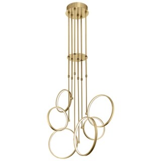 Elan Bonham Integrated LED Chandelier (Champagne Gold - 48 W) - Chandeliers For Bedrooms by Overstock.com