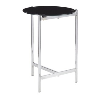 Silver Orchid Bellamy Round Side Table