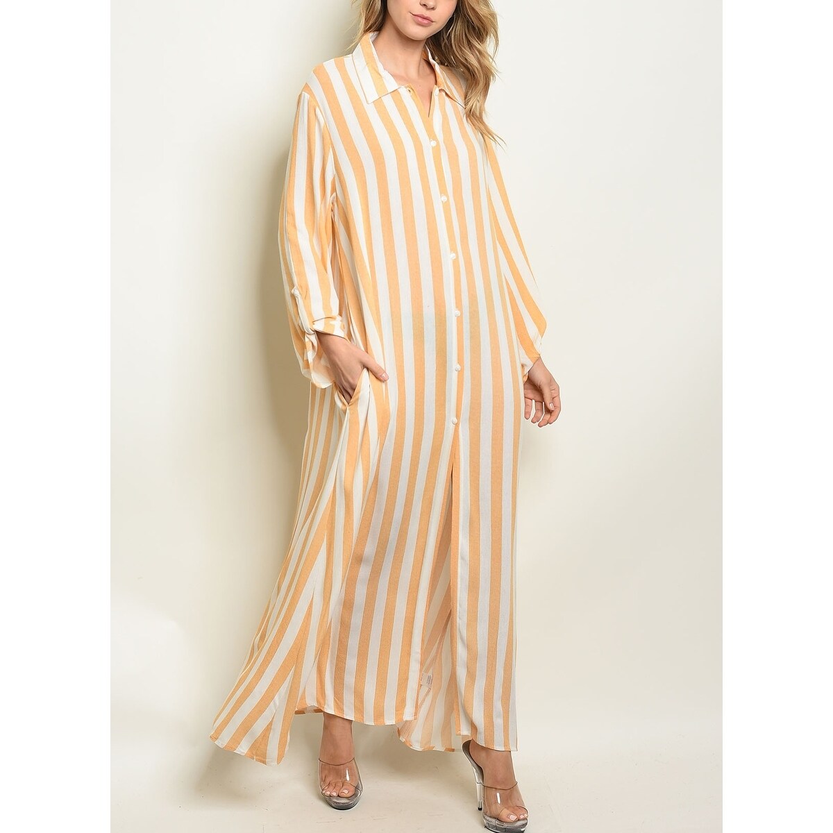 long sleeve shirt dress maxi