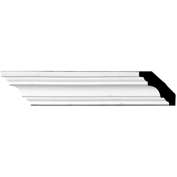 Salem Crown Moulding - 1 1/4"H x 1 1/4"P x 1 5/8"F x 94 1/2"L
