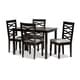 Modern and Contemporary 5-Piece Dining Set - Bed Bath & Beyond - 27129592